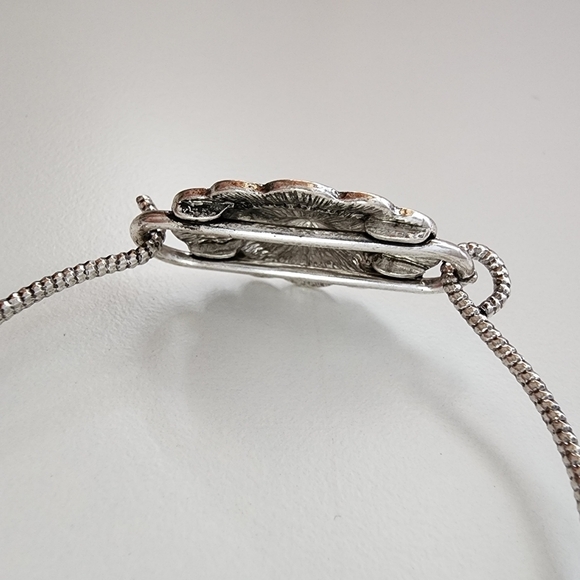 NWT Western Southwestern Tribal Antique Metal Hook Bracelet Boho Western - Picture 4 of 7